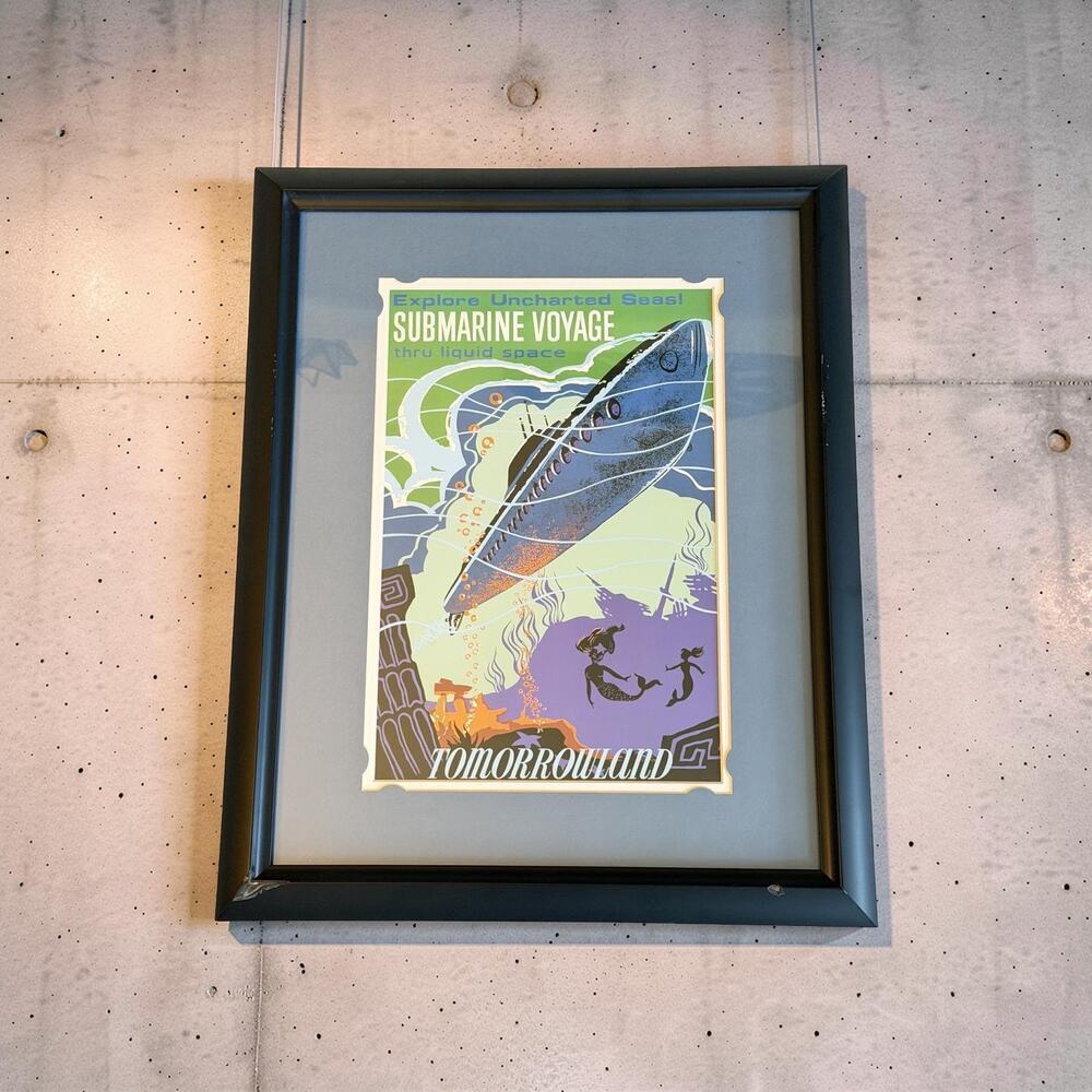 Disneyland Tomorrowland Submarine Voyage Framed Attraction Wall Art
